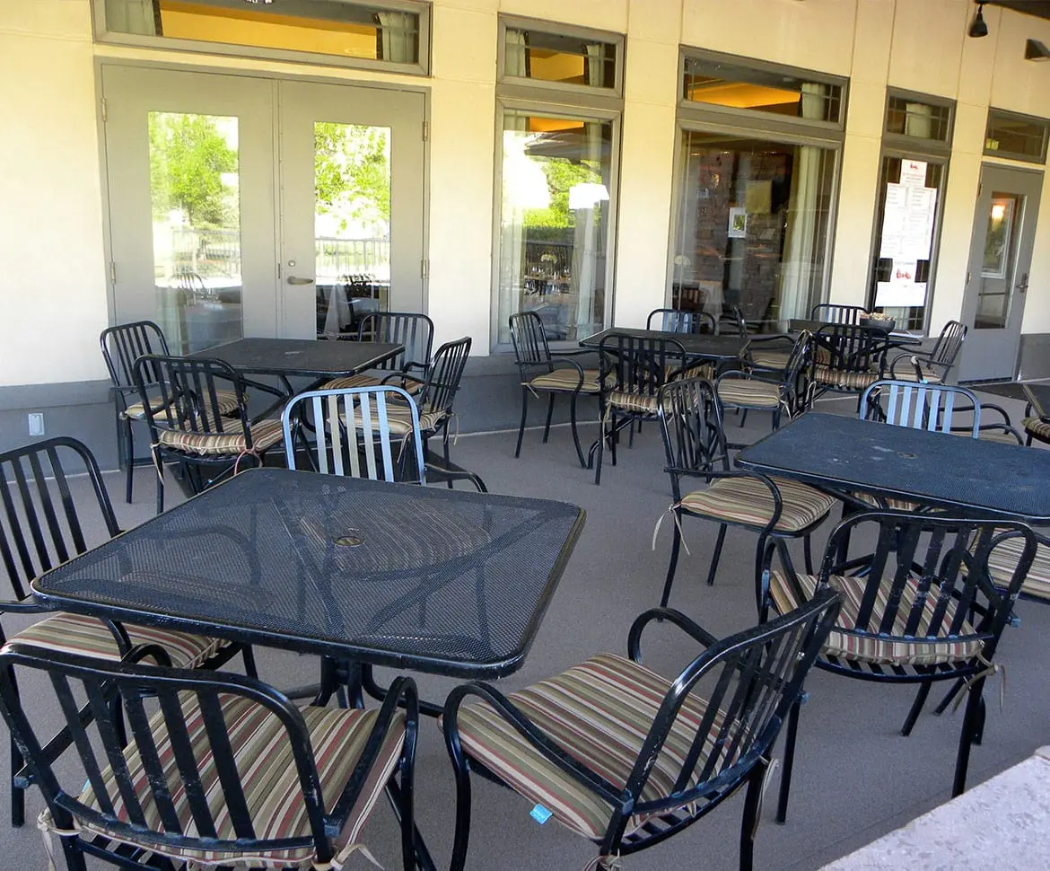 Food processing facility with anti-microbial seamless flooring