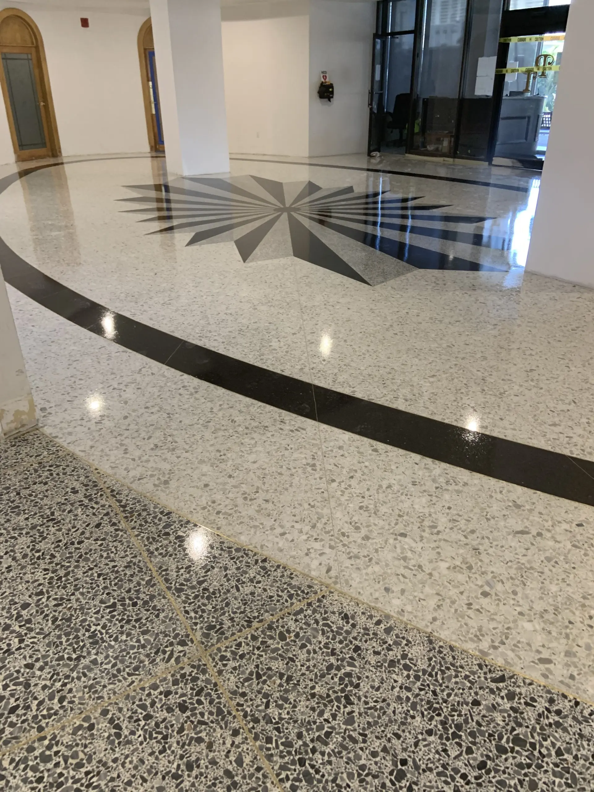 Terrazzo flooring