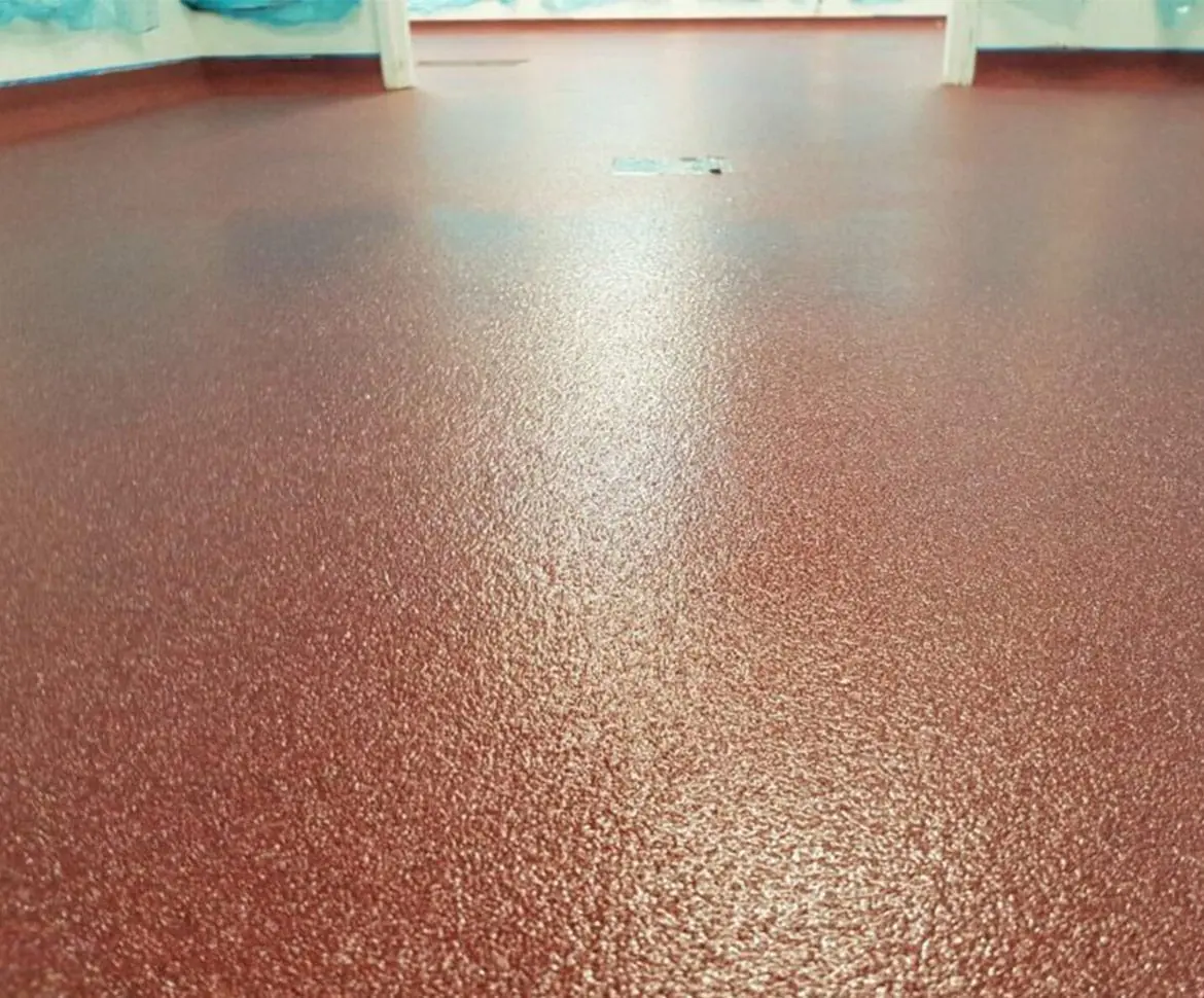 Urethane mortar flooring result